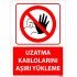 Uzatma Kablolarını Aşırı Yükleme Levhası 25x35 cm