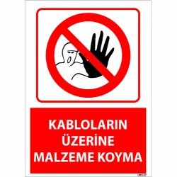 Kabloların Üzerine Malzeme Koyma Levhası 25x35 cm