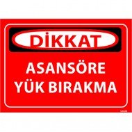 Asansöre Yük Bırakma Levhası 25x35 cm