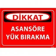 Asansöre Yük Bırakma Levhası 25x35 cm