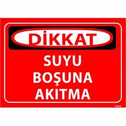 Suyu Boşuna Akıtma Levhası 25x35 cm