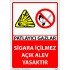 Patlayıcı Gazlar Sigara İçilmez Açık Alev Yasaktır Levhası 25x35 cm