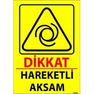 Dikkat Hareketli Akşam  Levhası 25x35 cm