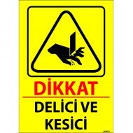 Dikkat Delici Ve Kesici Levhası 25x35 cm