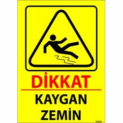 Dikkat Kaygan Zemin Levhası 25x35 cm
