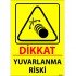 Dikkat Yuvarlanma Riski Levhası 25x35 cm