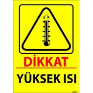 Dikkat Yüksek Isı Levhası 25x35 cm