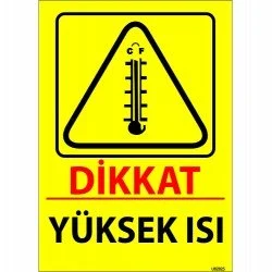 Dikkat Yüksek Isı Levhası 25x35 cm