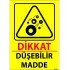 Dikkat Düşebilir Madde Levhası 25x35 cm