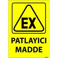 Patlayıcı Madde Levhası 25x35 cm