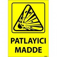 Patlayıcı Madde Levhası 25x35 cm