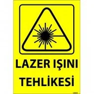 Lazer Işını Tehlikesi Levhası 25x35 cm