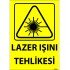 Lazer Işını Tehlikesi Levhası 25x35 cm