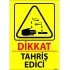 Dikkat Tahriş Edici Levhası 25x35 cm