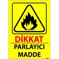 Dikkat Parlayıcı Madde Levhası 25x35 cm