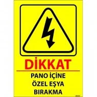 Dikkat Pano İçine Özel Eşya Bırakma Levhası 25x35 cm