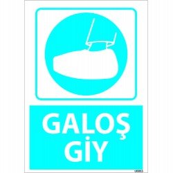 Galoş Giy Levhası 25x35 cm