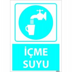 İçme Suyu Levhası 25x35 cm