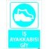İş Ayakkabısı Giy Levhası 25x35 cm