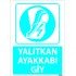 Dikkat Yalıtkan Ayakkabı Giy Levhası 25x35 cm