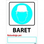 Baret Levhası 25x35 cm