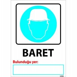 Baret Levhası 25x35 cm