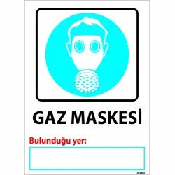 Gaz Maskesi Levhası 25x35 cm