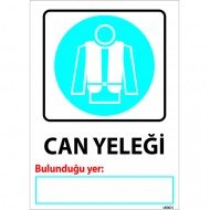 Can Yeleği Levhası 25x35 cm