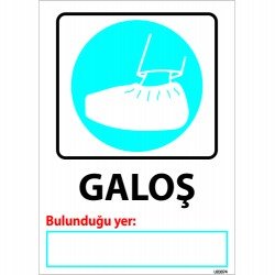 Galoş Levhası 25x35 cm