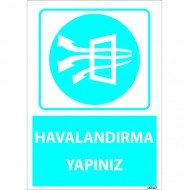 Havalandırma Yapınız Levhası 25x35 cm