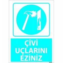 Çivi Uçlarını Eziniz Levhası 25x35 cm