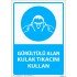 Gürültülü Alan Kulak Tıkacını Kullan Levhası 25x35 cm