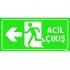 Acil Çıkış Levhası 12x24 cm