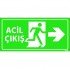 Acil Çıkış Levhası 12x24 cm