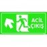 Acil Çıkış  Levhası 12x24 cm