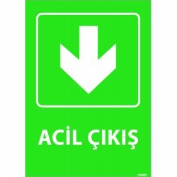 Acil Çıkış Levhası 25x35 cm