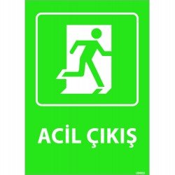 Acil Çıkış Levhası 25x35 cm