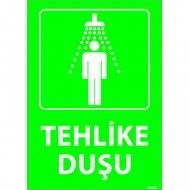 Tehlike Duşu Levhası 25x35 cm