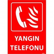 Yangın Telefonu Levhası 25x35 cm