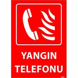 Yangın Telefonu Levhası 25x35 cm