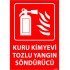 Kuru KimYevi Tozlu Yangın Söndürücü Levhası 25x35 cm