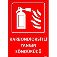 Karbondioksitli Yangın Söndürücü Levhası 25x35 cm