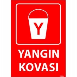 Yangın Kovası Levhası 25x35 cm