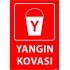 Yangın Kovası Levhası 25x35 cm