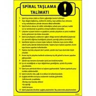 Spiral Taşlama Talimatı Levhası 25x35 cm