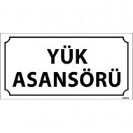 Yük Asansörü Levhası 12x24 cm