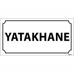 Yatakhane Levhası 12x24 cm