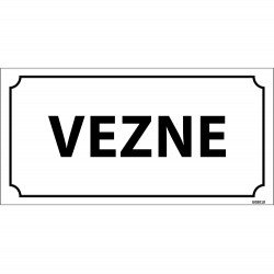 Vezne Levhası 12x24 cm