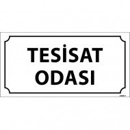 Tesisat Odası Levhası 12x24 cm