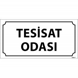 Tesisat Odası Levhası 12x24 cm